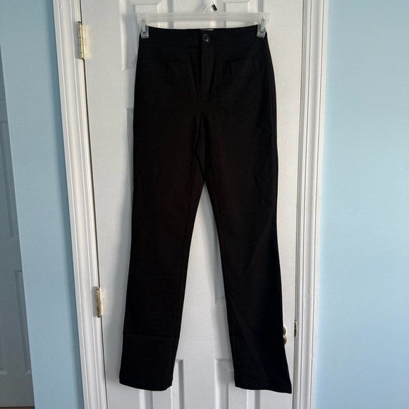 Maeve by Anthropologie Women’s Black Full Length Dress Pants Sz 25 - Picture 1 of 8